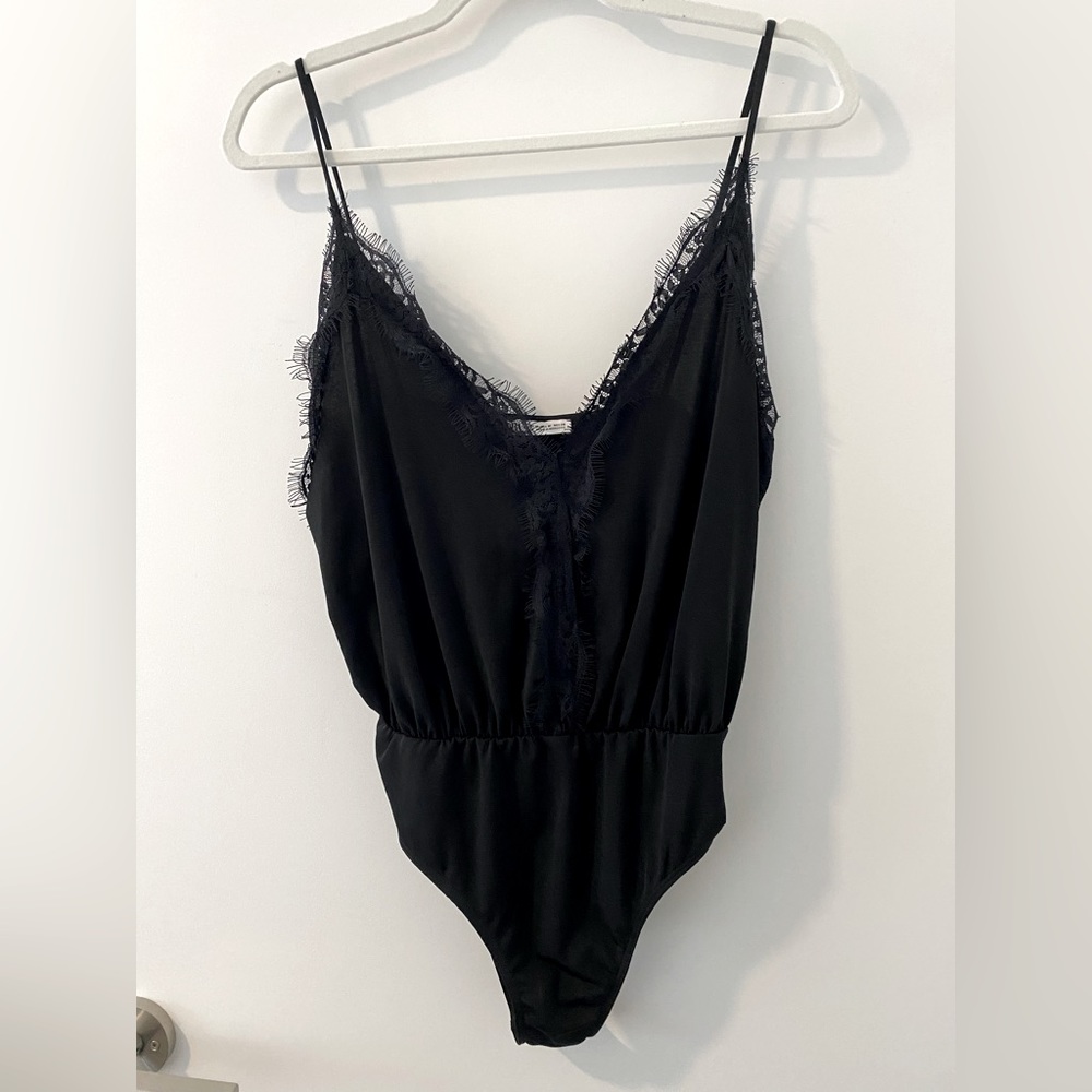 Lace detail body suit from Zara